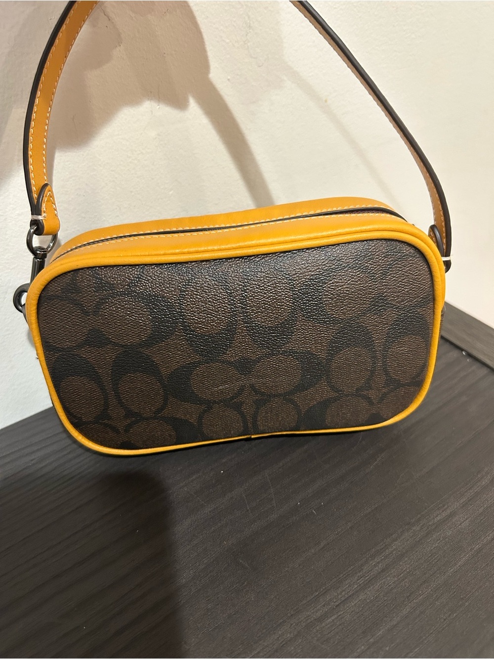 Coach Jamie Mini bag In Signature Canvas With Varsity Motif (Style No. CB851) - Picture 8 of 11